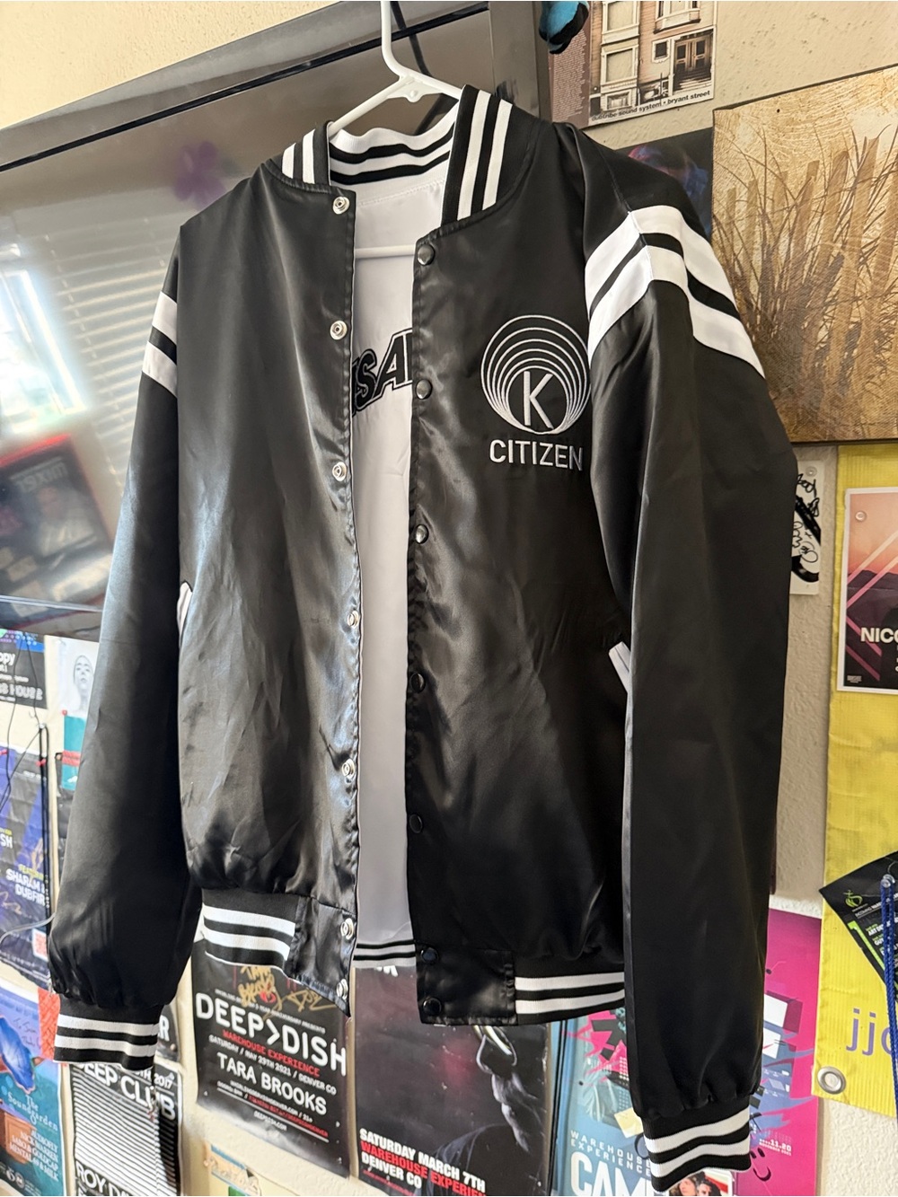 Citizen Black and White Varsity Jacket - Men's